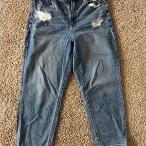 American Eagle Outfitters Distressed Light Blue Boyfriend Jeans
